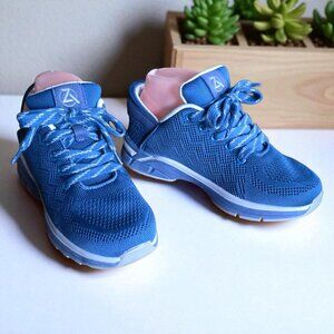 ZEBA ( 7 ) Handsfree Slip On Sapphire Blue Gray Mesh Walking Shoes